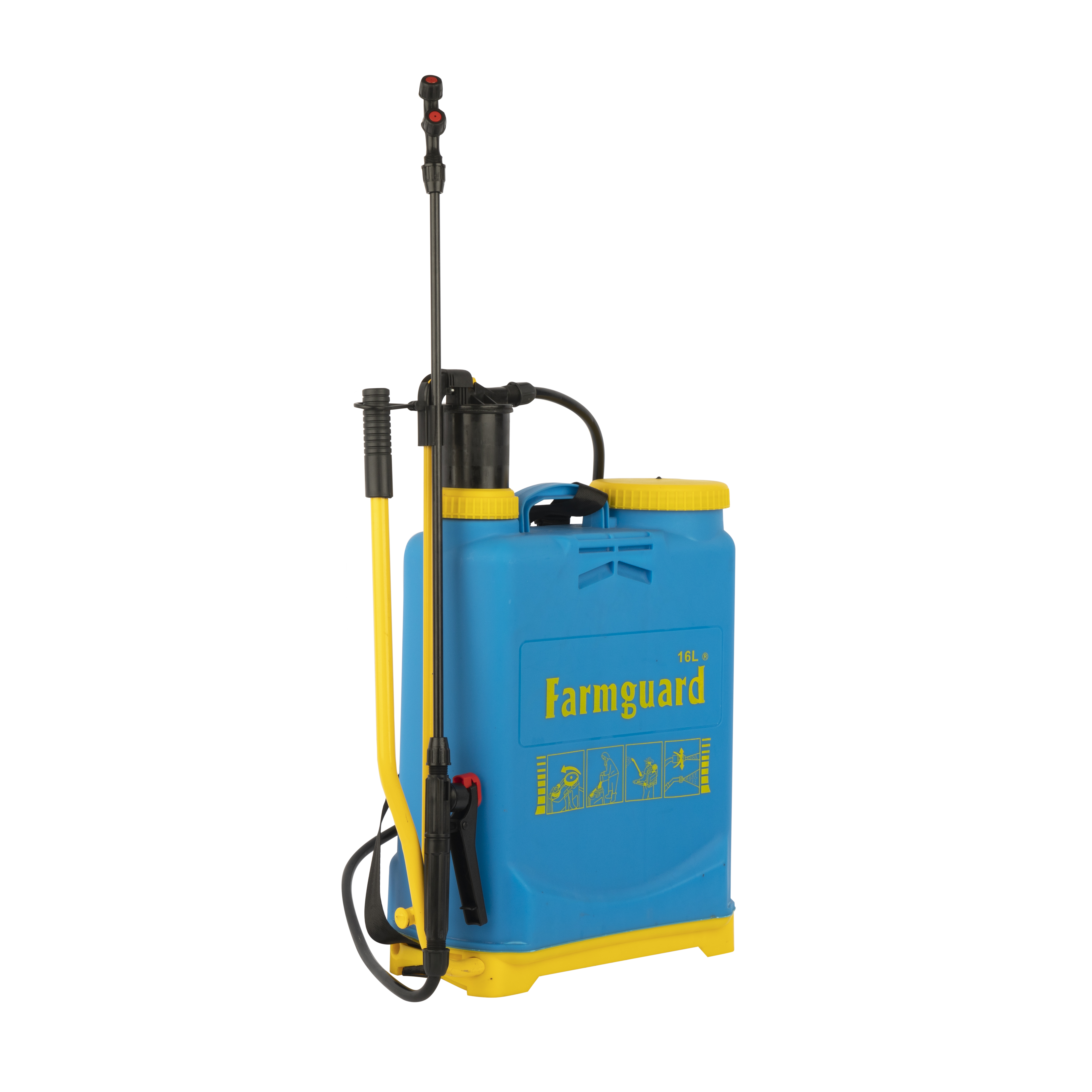 Blue Manual Agricultural 16L Knapsack Sprayer Farm Garden Agricultural Plant Backpack Sprayer